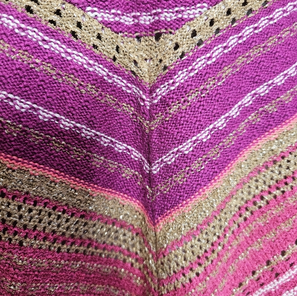 Charter Club metallic crochet open faced cardigan. PM - Picture 5 of 6